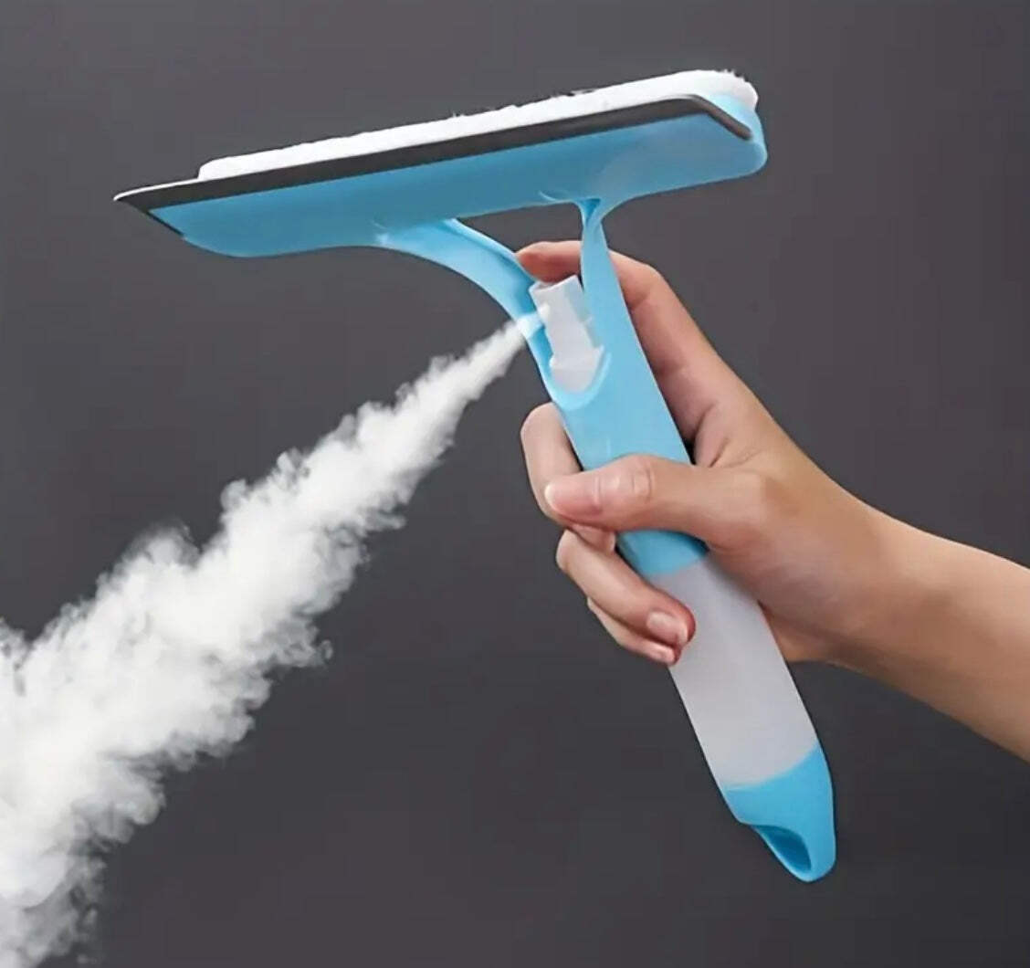 1 pc Multifunctional Easy Clean Squeegee With Integrated Sprayer Streak Free