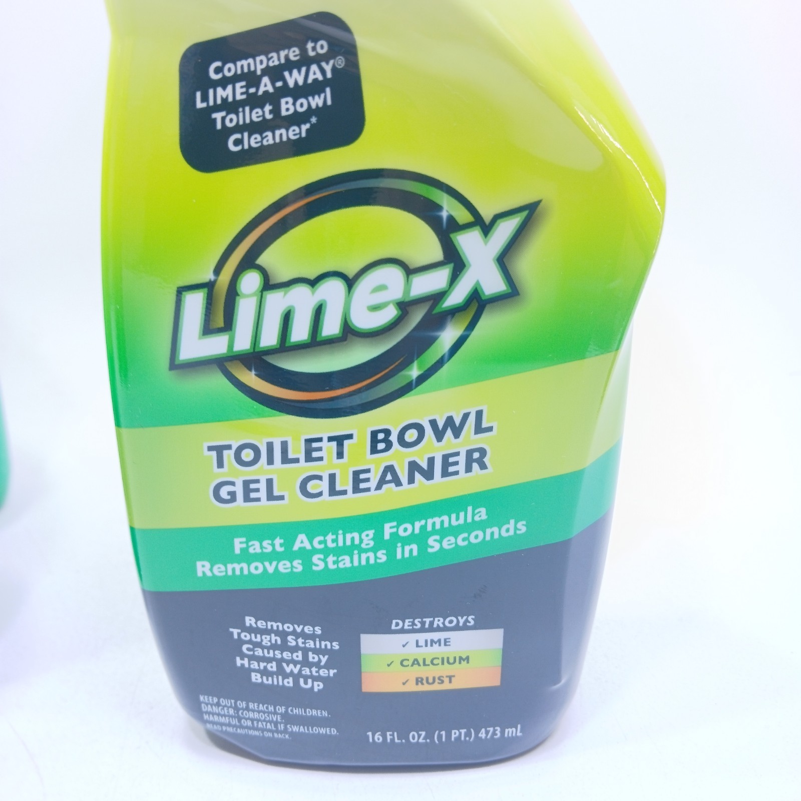 ( 4 ) Lime-x Liquid Toilet Bowl Gel Cleaner, Removes Lime Calcium Rust 16 oz ea