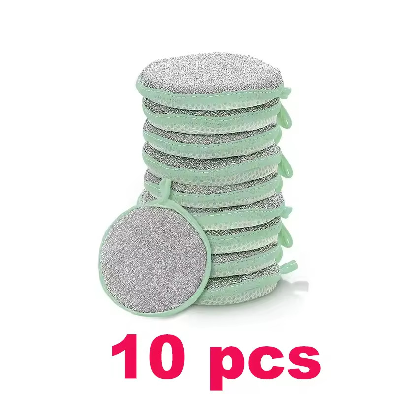 Double Sided Dishwashing Sponge Non Scratch Kitchen Cleaning Scouring Pad 1-20pc