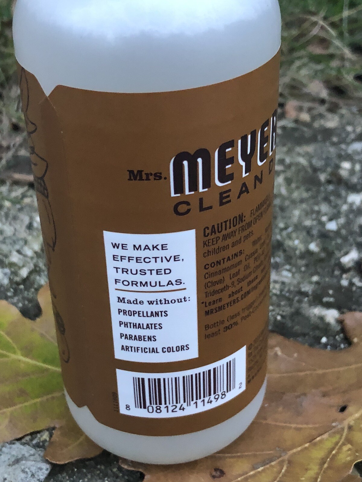 (4) Mrs Meyers Acorn Spice Multi Surface Spray Hand Dish Soap Room Freshener