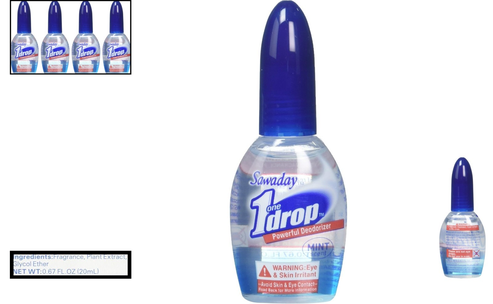 One-Drop Powerful Bathroom Deodorizer – Pack of 4 Bottles for Lasting Freshness
