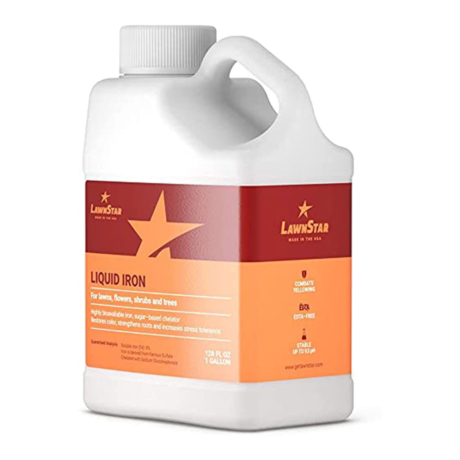 LawnStar Liquid Iron (1 Gallon) for Plants – Multi-Purpose, Suitable for Lawn,