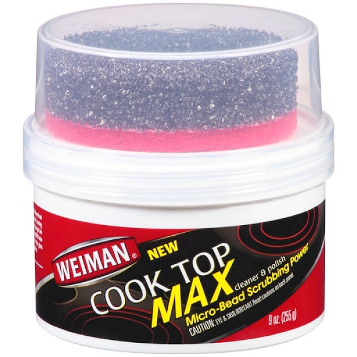 COOK TOP MAX Glass Ceramic CLEANER & POLISH w/ sCrUbbiNg Cleaning Pad WEIMAN 66