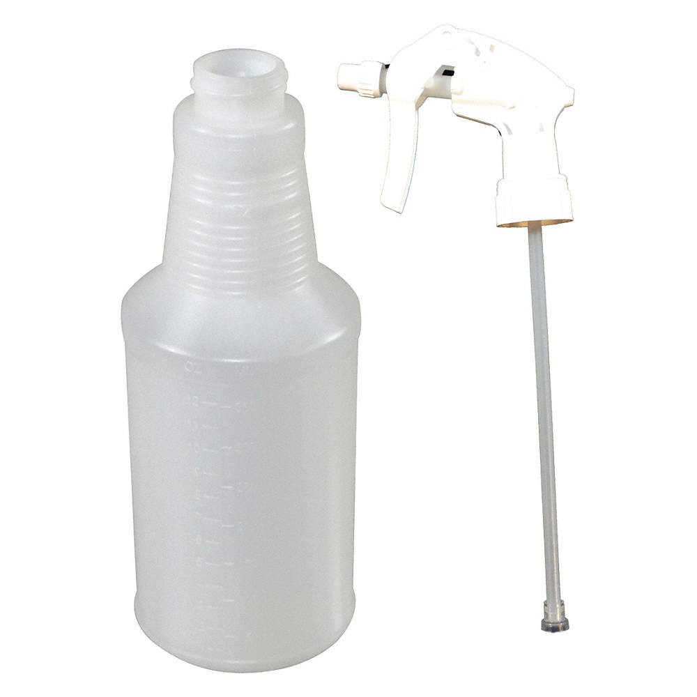 IMPACT 39FC97 PK 2 Trigger Spray Bottle,16oz,10 3/8″H,Clear 39FC97
