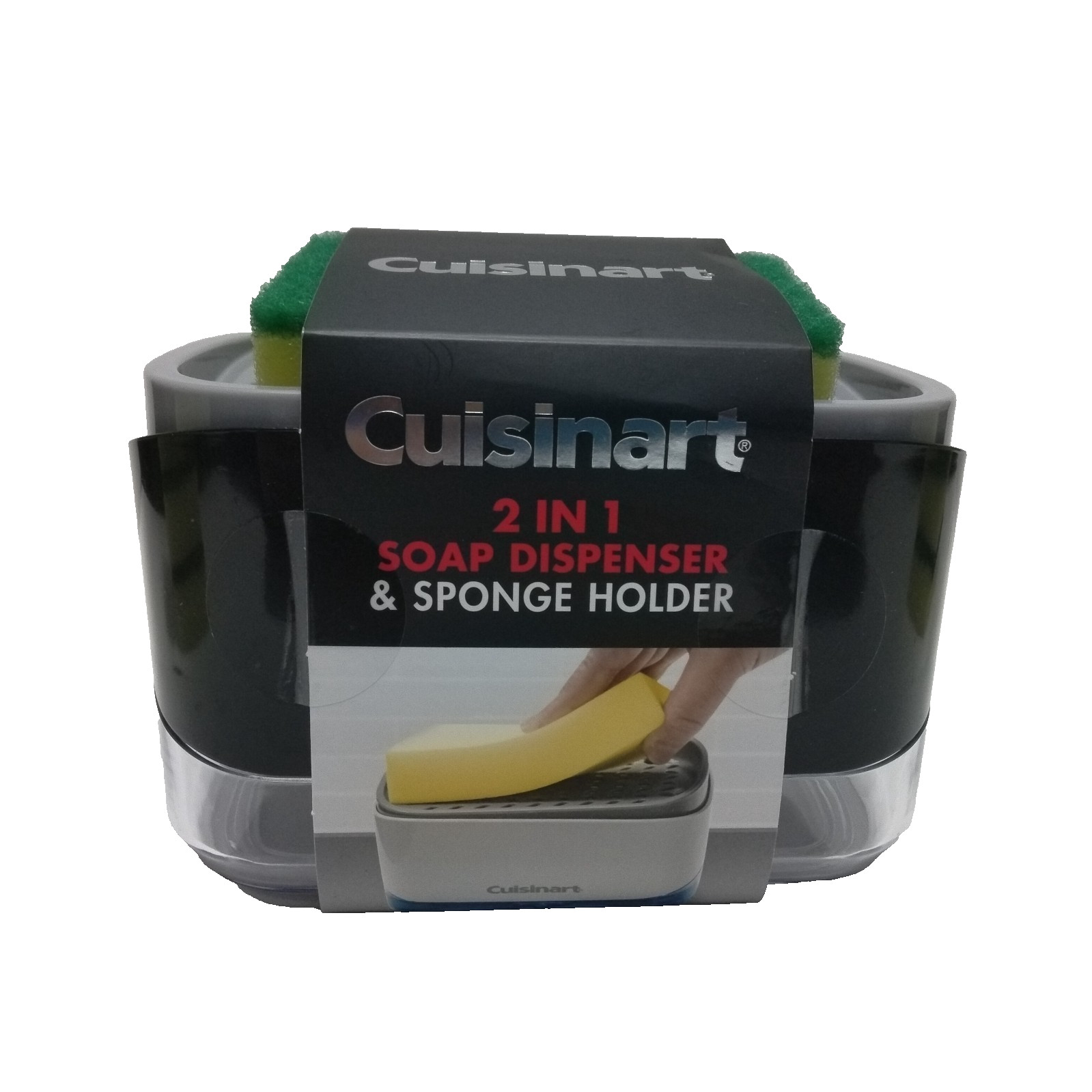 Cuisinart 2 in one soap dispenser and sponge holder includes 15 Scrub Sponges