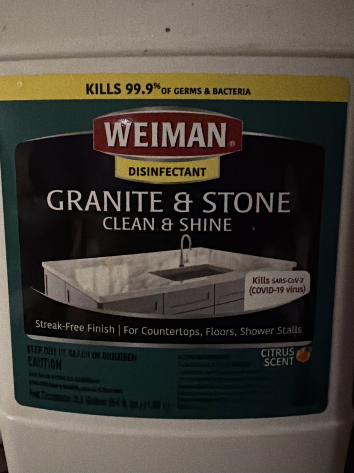 6x Lot Weiman Granite Cleaner Granite and Stone Polish 64 Ounce