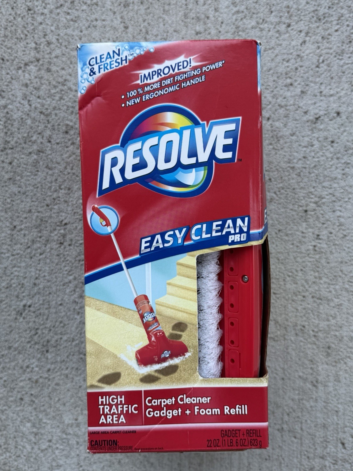 Resolve Easy Clean Pro Carpet Cleaner Gadget Foam Refill 22 oz Clean & Fresh NEW