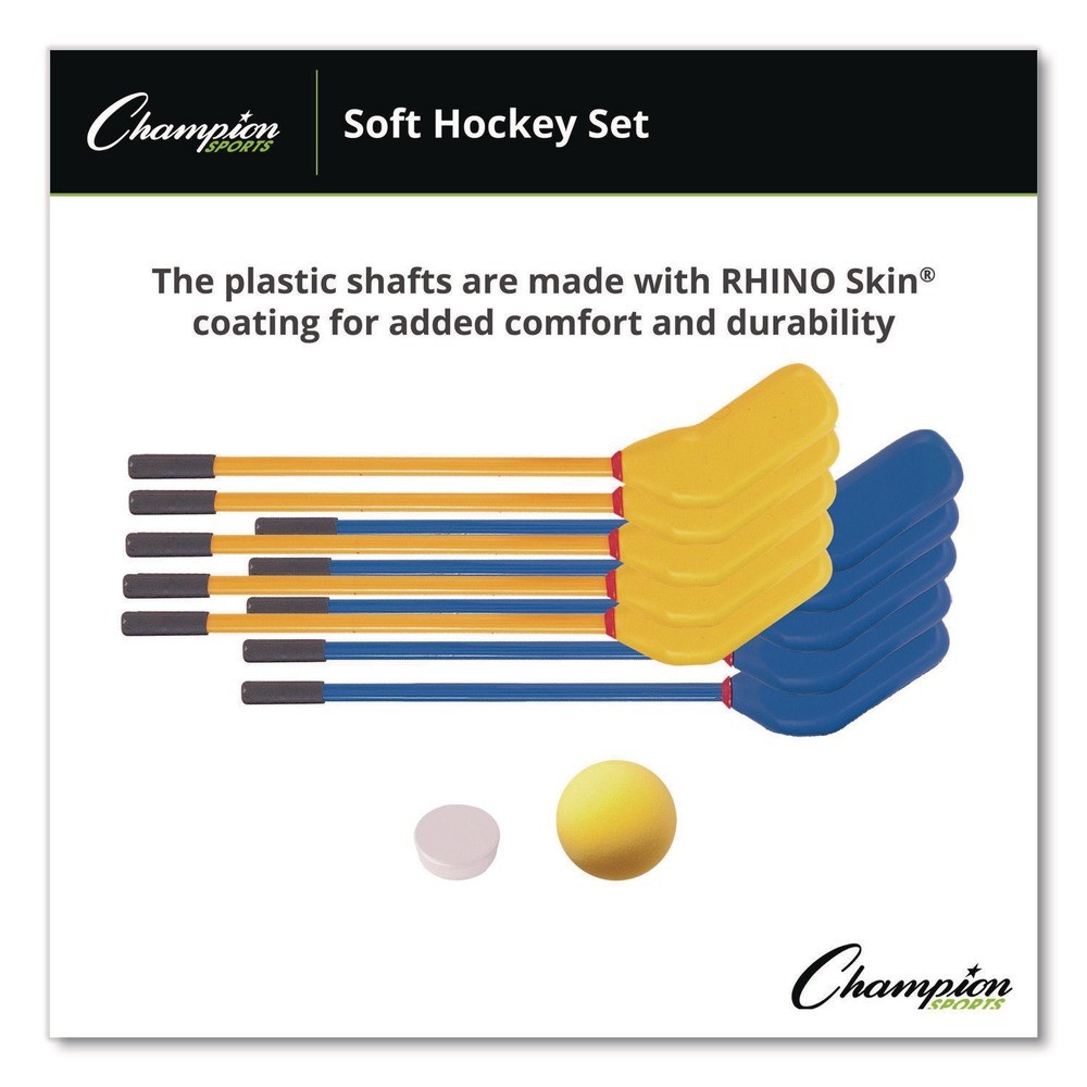 Champion Sports HS10SET 30 in. Sticks/7 in. Ball/4 in. Puck Hockey ST (1-ST) New