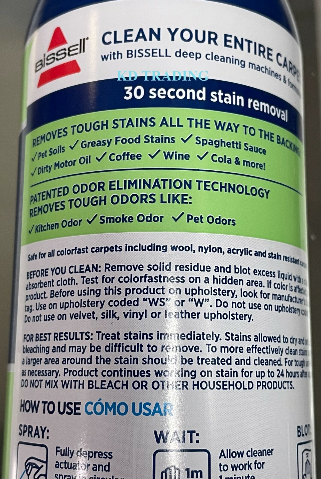 (2-Pk) Bissell PET PRO OXY Carpet Stain Odor Destroyer PERMANENT REMOVER Aerosol