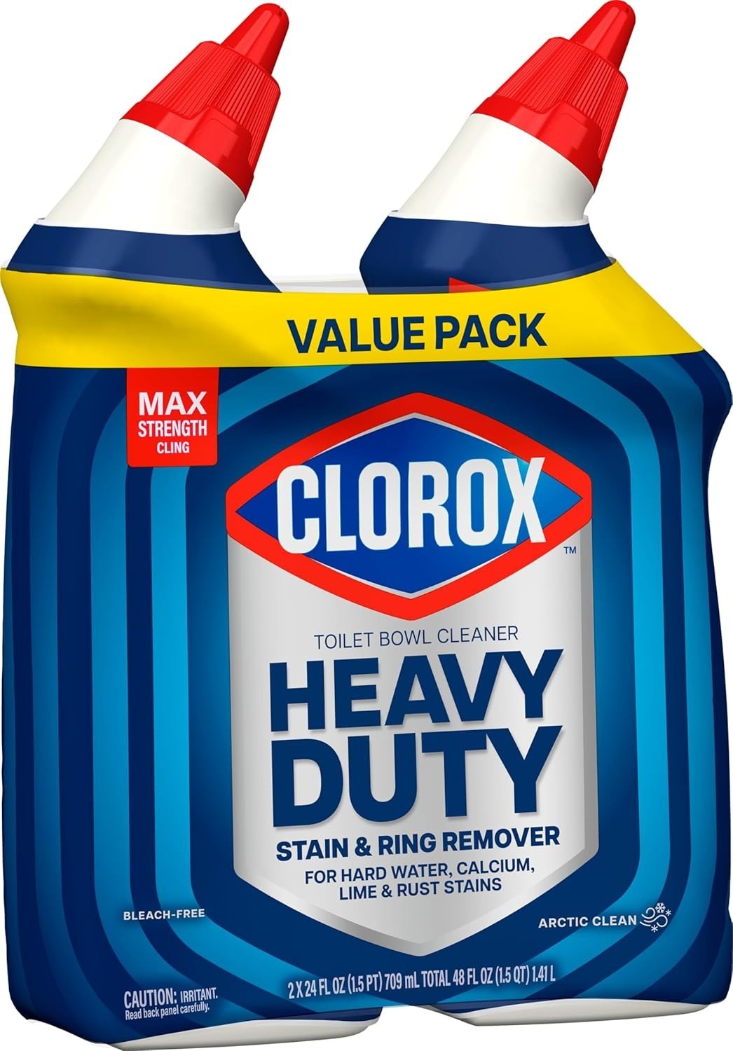 Max Strength Toilet Bowl Cleaner – Bleach-Free, 24 Fl Oz., Pack of 2, Deodorizes