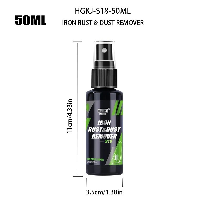 HGKJ Iron Remover Spray Wheel Cleaner Rust Dust Fallout Remover 50-300ML