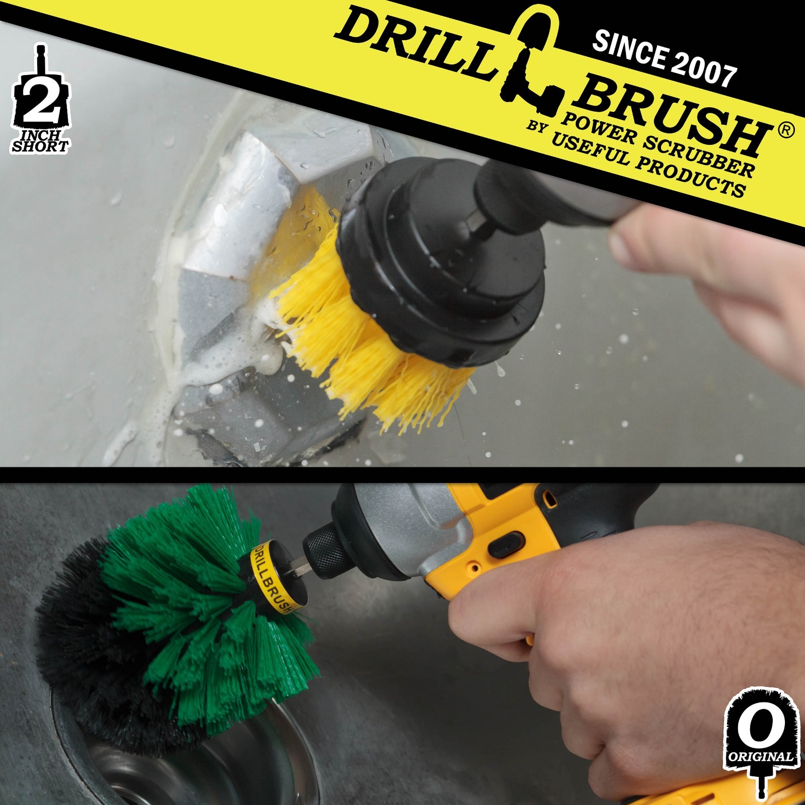 Drill Brush Set Kitchen and Bathroom Cleaning for Stove, Sink, Shower Door Track