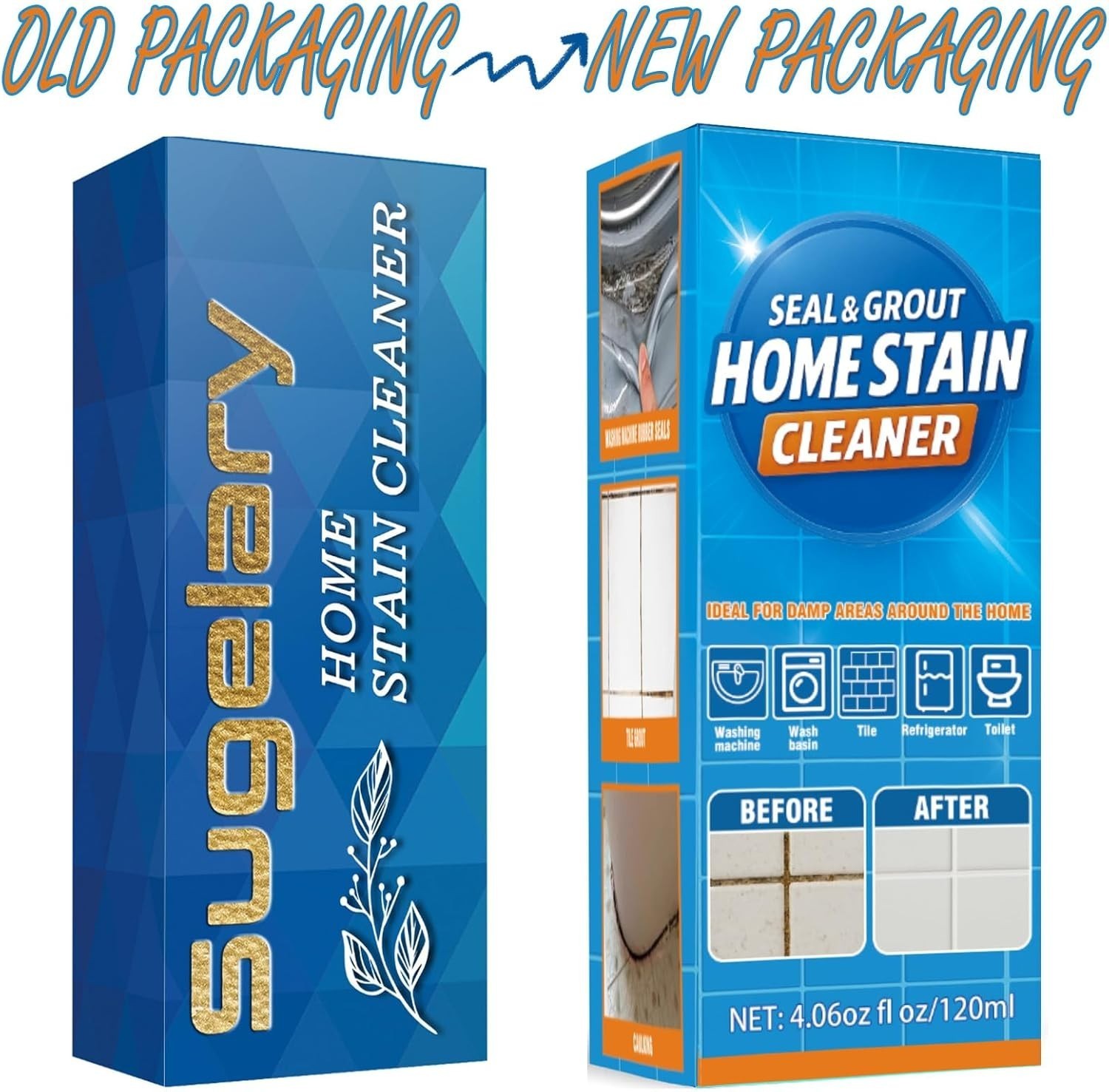 Sugelary Mold Stain Cleaning Gel, 5 Fl Oz Multi-Surface Household Cleaner for Wa