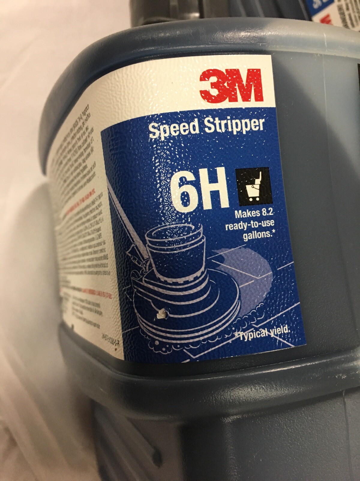 3M 6H Floor Speed Stripper Concentrate Size 2L,Blue Lot Of 2 Bottles Gray Cap