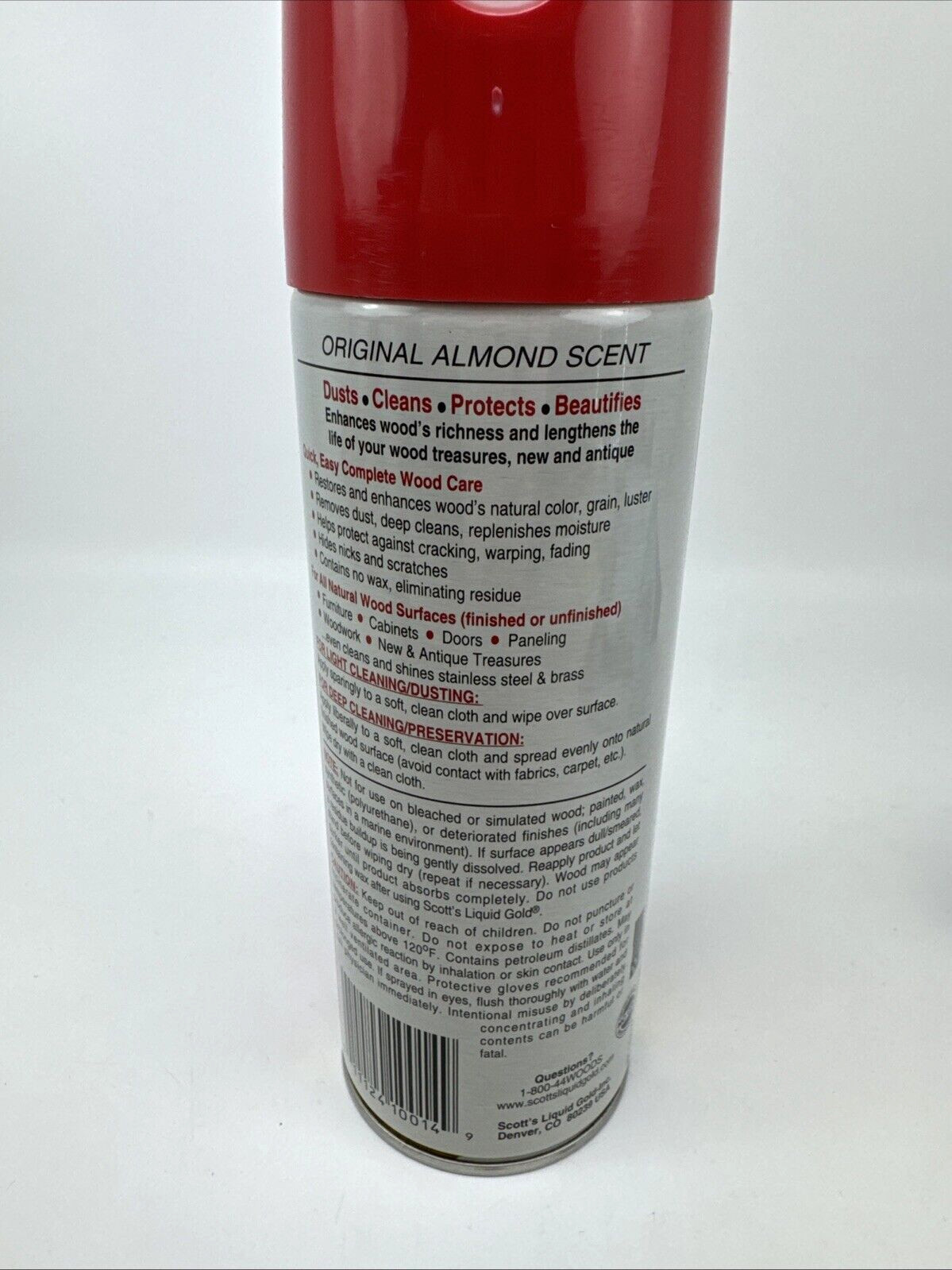 Scott’s Liquid Gold Wood Cleaner and Preservative Almond Scent 12 Oz