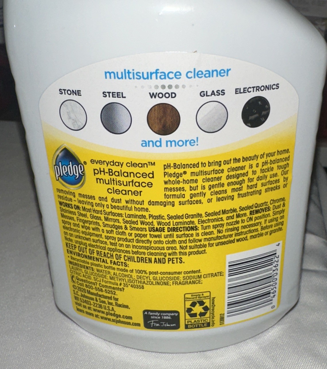Pledge Multisurface Cleaner Trigger Fresh Citrus Scent 25 fl oz X 2 Bottles Huge