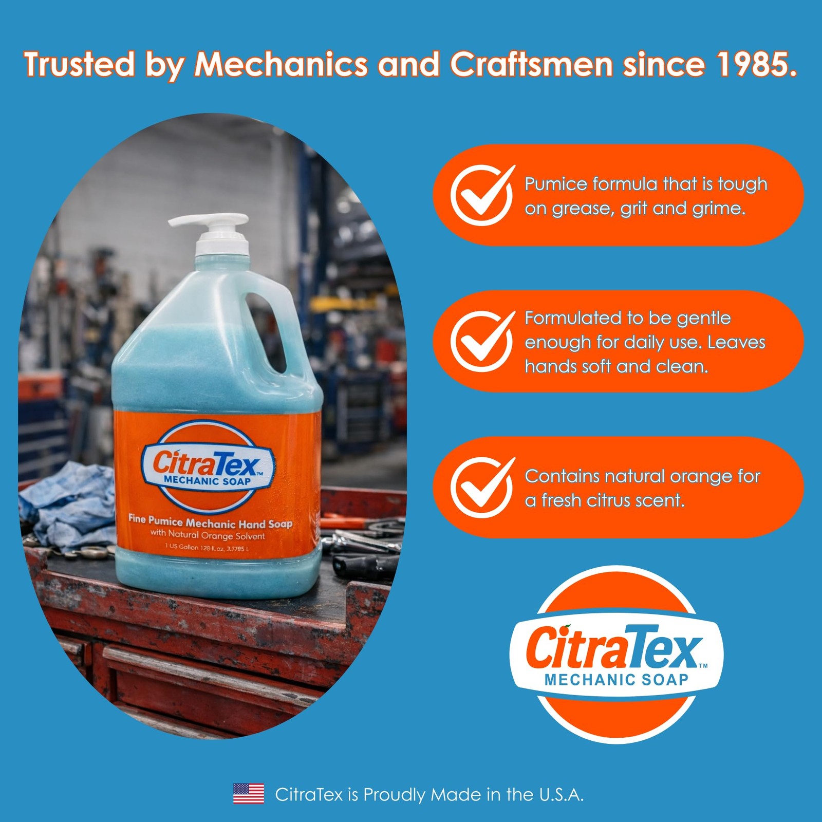 Heavy Duty Mechanic Hand Soap with Fine Pumice – Industrial Strength Hand Cle…