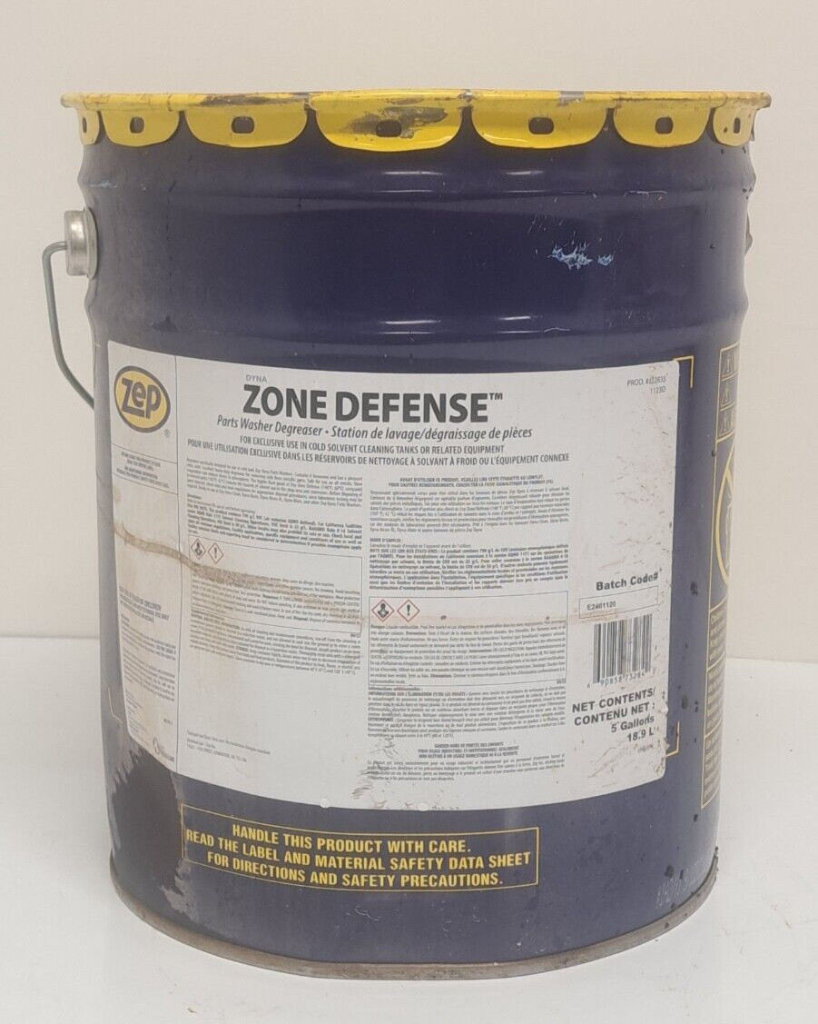 ZEP J32835 Zone Defense Part Washer Cleaning Degreaser Liquid Solution, 5 Gallon