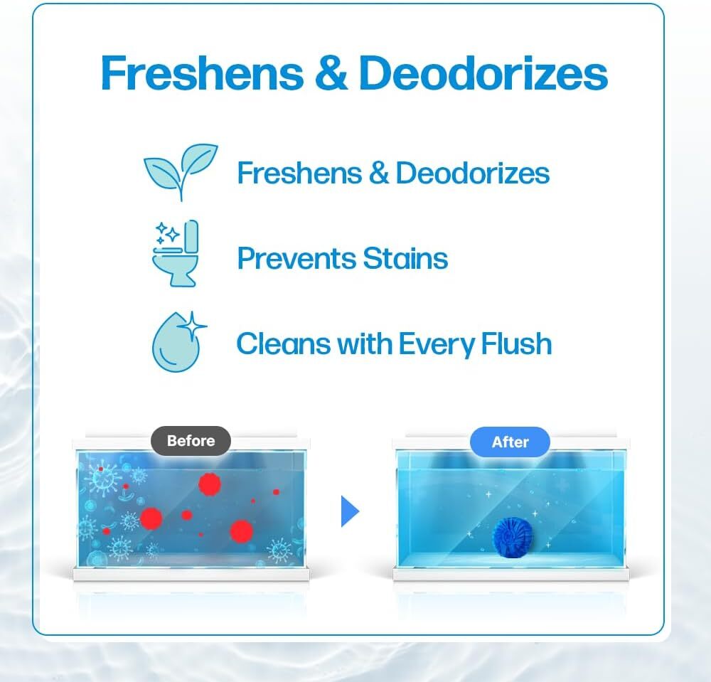 Disposable Toilet Bowl Cleaners(20-299 Tablets) Odor Eliminator, Fresh Scent