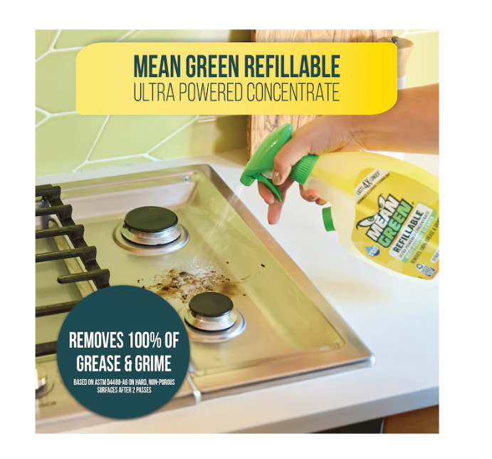 Mean Green Refillable 28.6oz Citrus Green Tea Liquid All-Purpose Cleaner