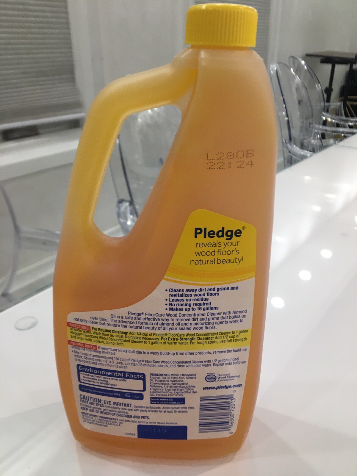 Pledge Floor Care Concentrated Wood Cleaner With Almond Oil