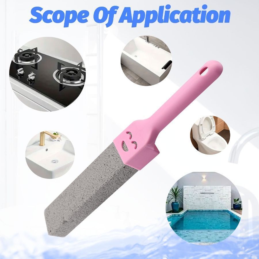 5Pcs Bathroom Pumice Stone Toilet Brush Set Rust Limescale Remove Cleaning Tools