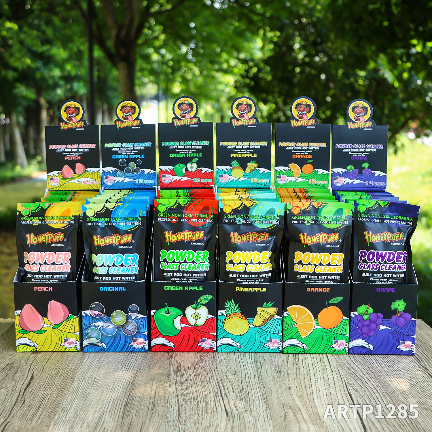 12-Pack Fruit-Flavored Hookah Cleaner – White Powder for Glass Pipes & Surfaces