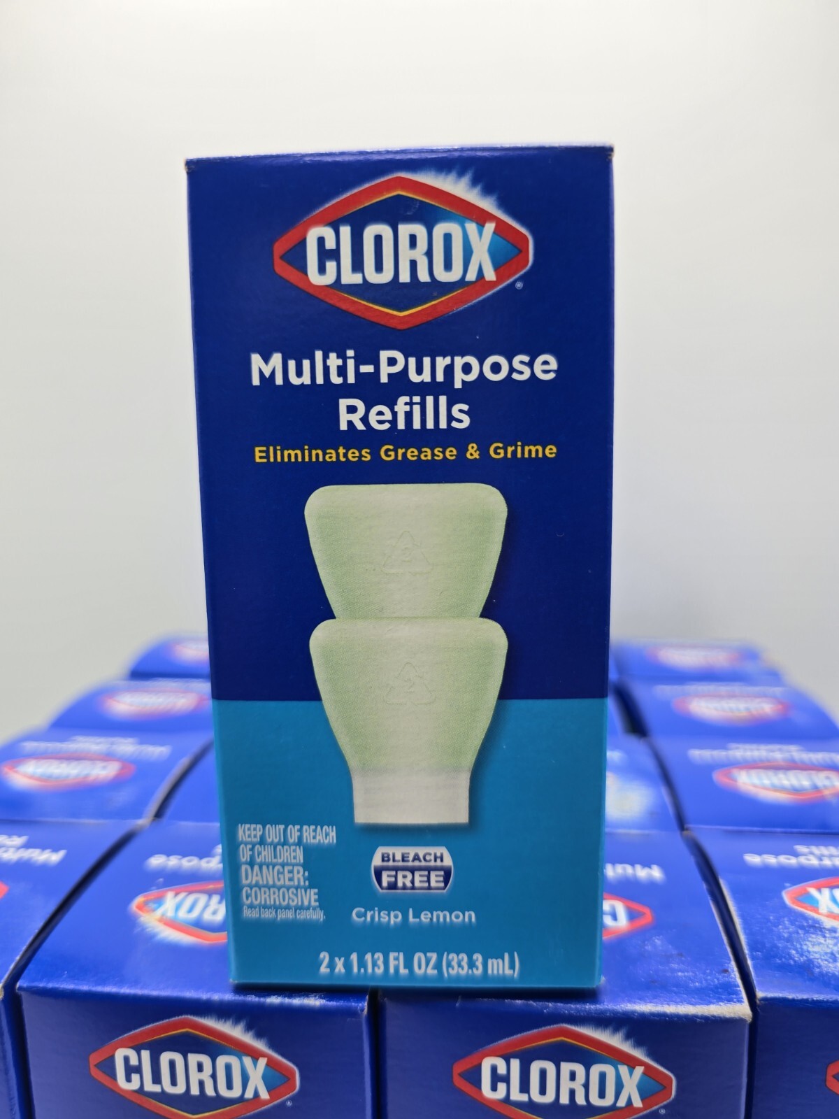 Lot Of 17 Clorox Multi-Purpose Cleaner Refills 2 pack Crisp Lemon New in Box