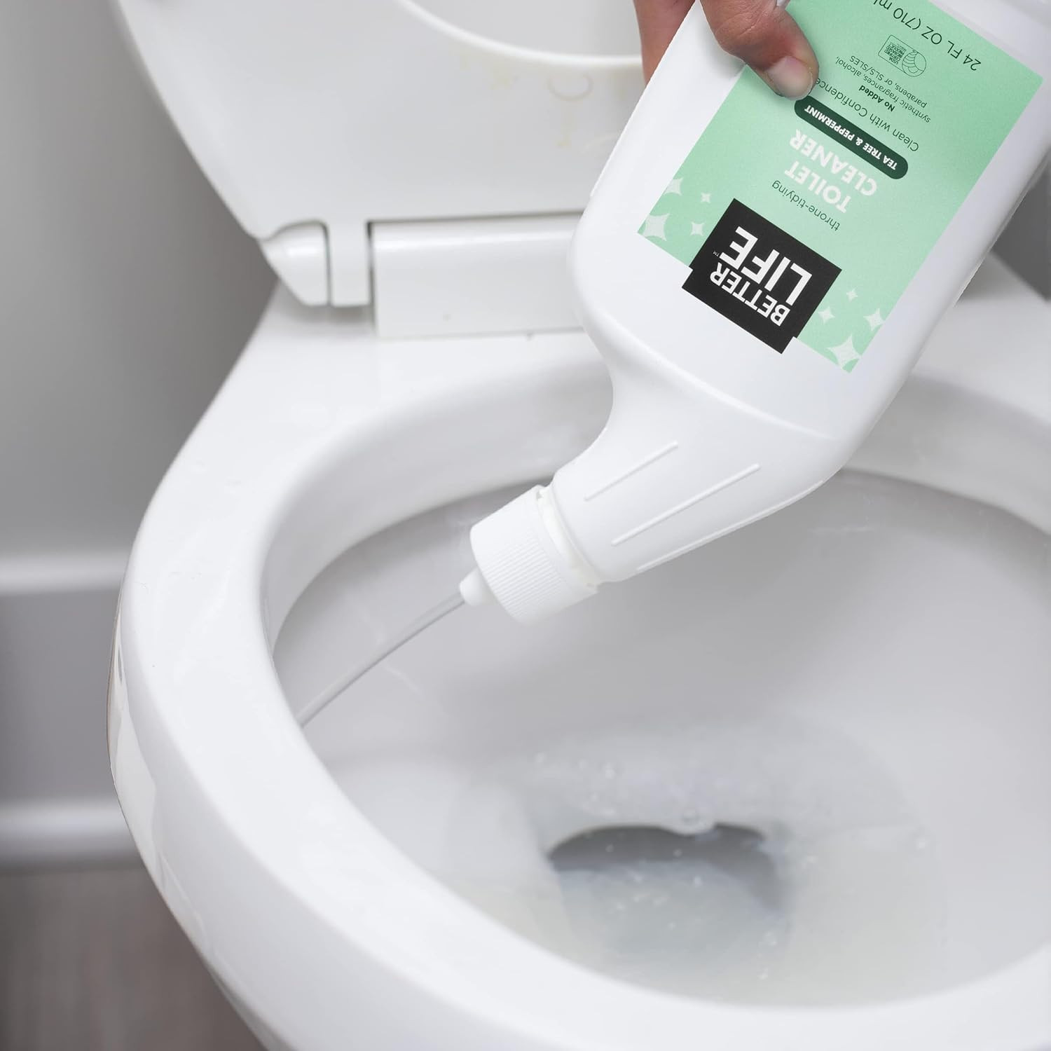 Toilet Bowl Cleaner, Plant-Based, Stain & Odor Remover, Tea Tree & Peppermint Sc