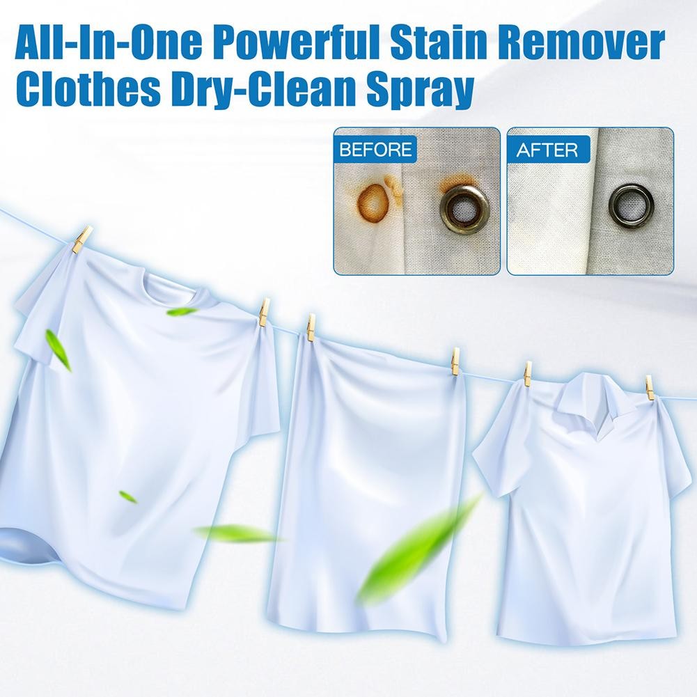 3X All-in-One Powerful Stain Remover Clothes Dry-Clean Spray 120ml HO T