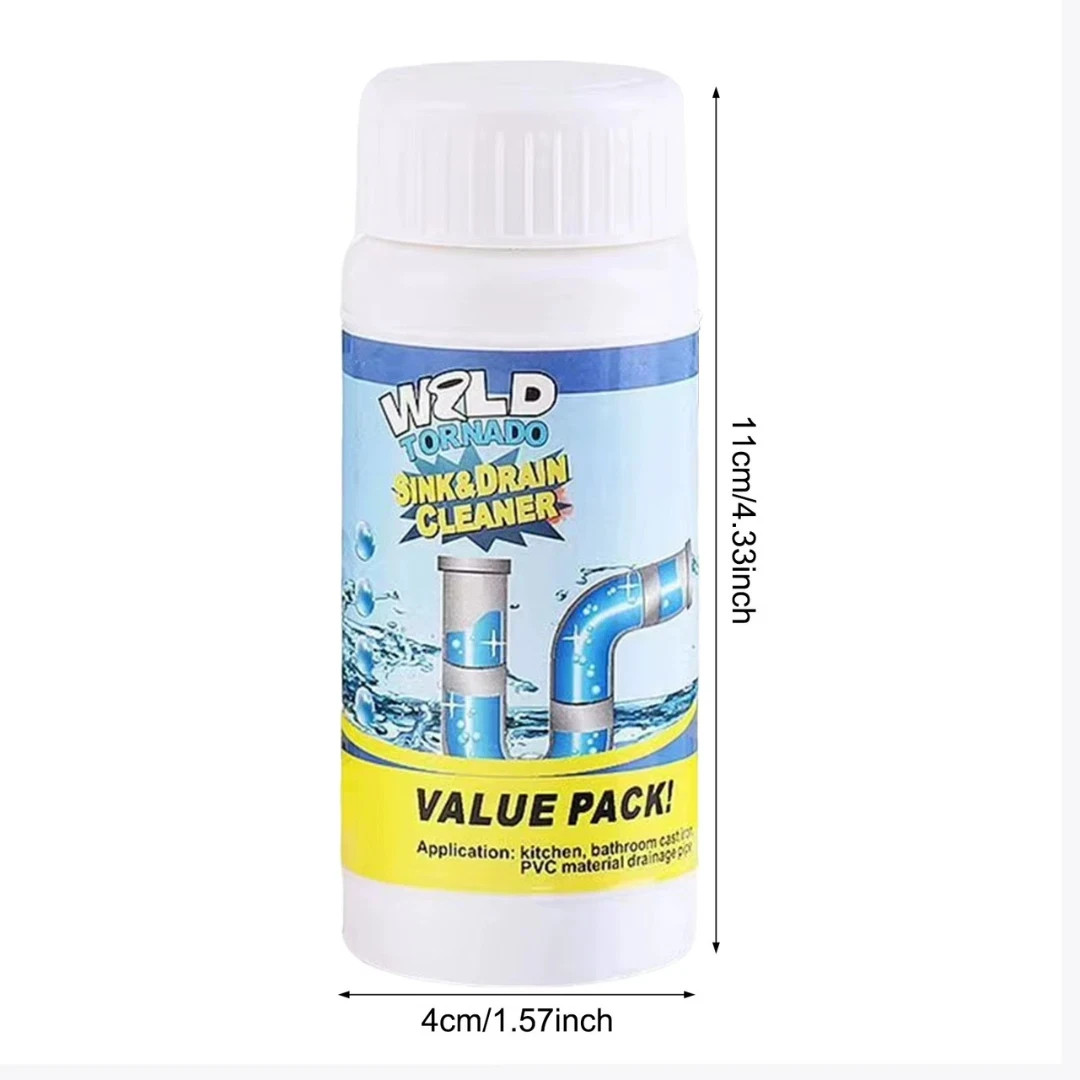 1~5x Wild Tornado Powerful Sink Drain Cleaner High Efficiency Clogging Cleaner