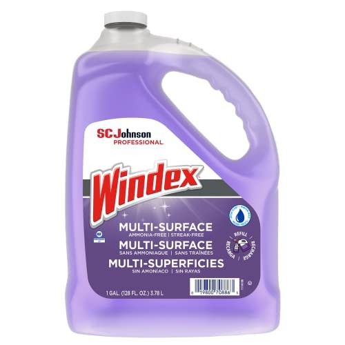 Windex Non Ammoniated Glass Cleaner Pack of 4 Streak Free Shine 32 Fl Oz