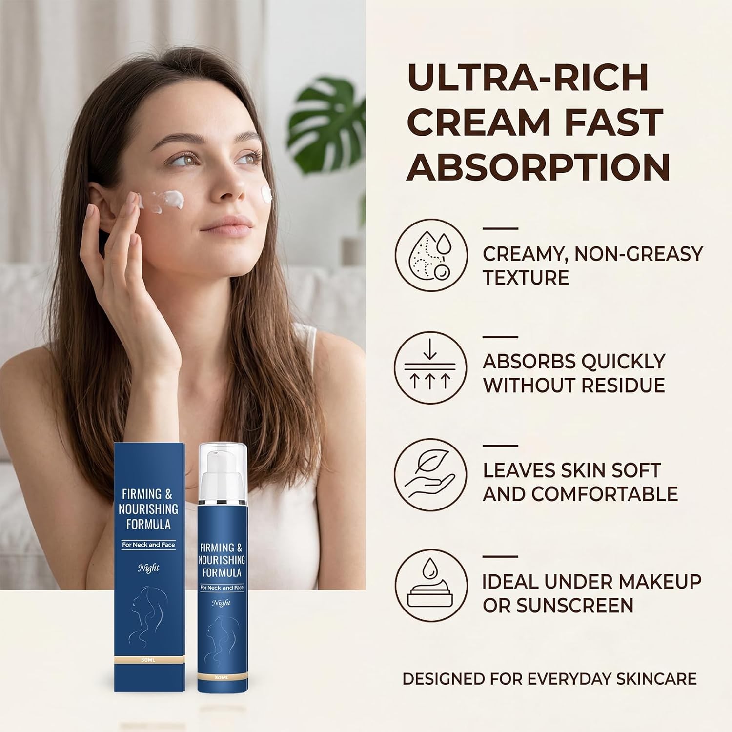 Chelsea Laboratory Firm & Restore Formula Night Cream for Face and Neck, Firmi