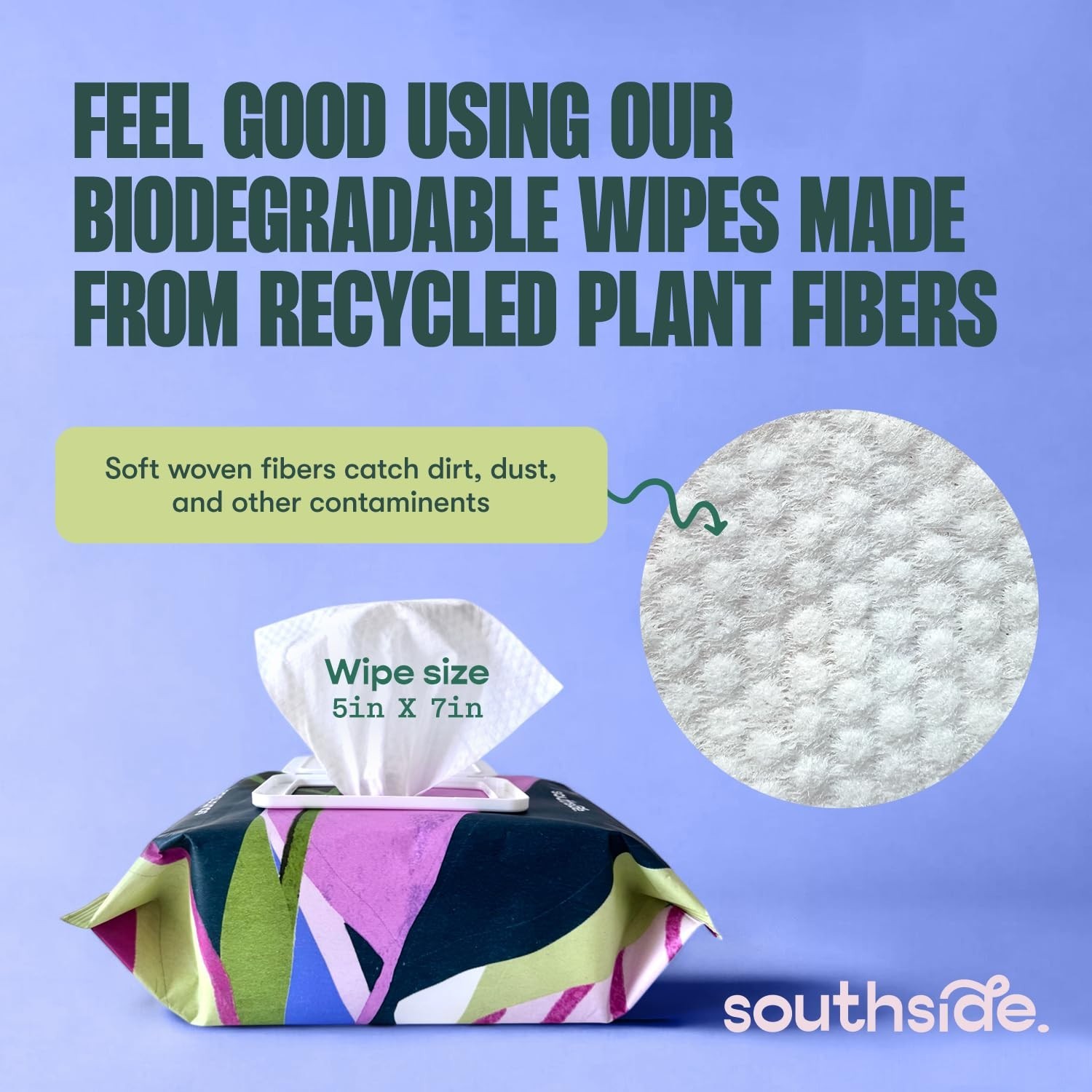 Gentle Plant Cleaning Wipes – Plant-Based, Unscented, Extra Thick Leaf Wipes – 8