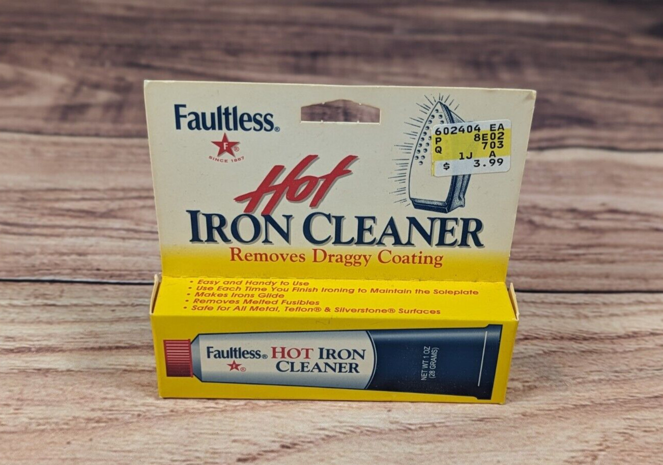 Faultless Starch Hot Iron Cleaner 1oz 28 Grams Removes Draggy Coating Made in US