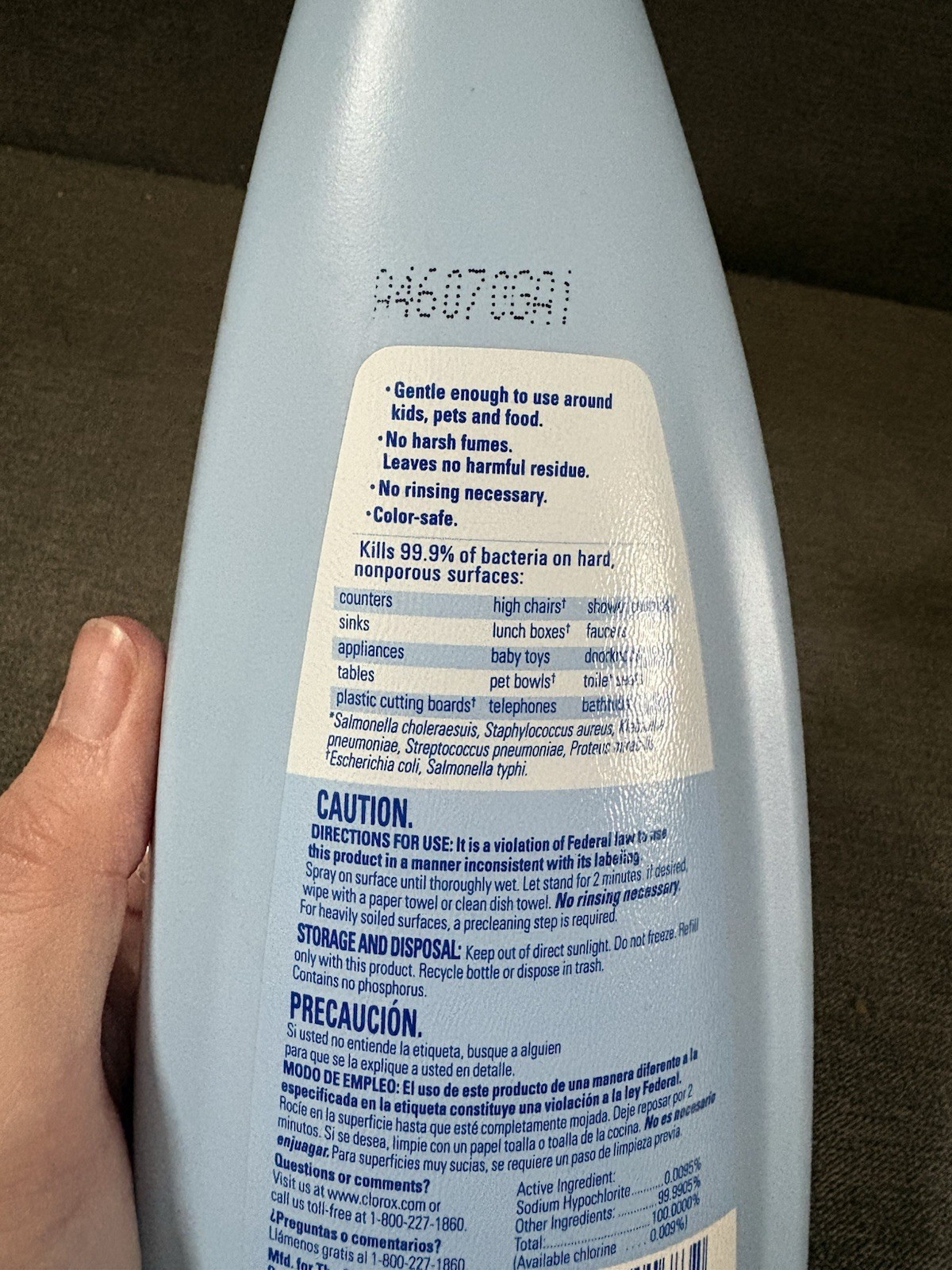 Clorox Anywhere Hard Surface Spray 22 Oz Full New Old Stock