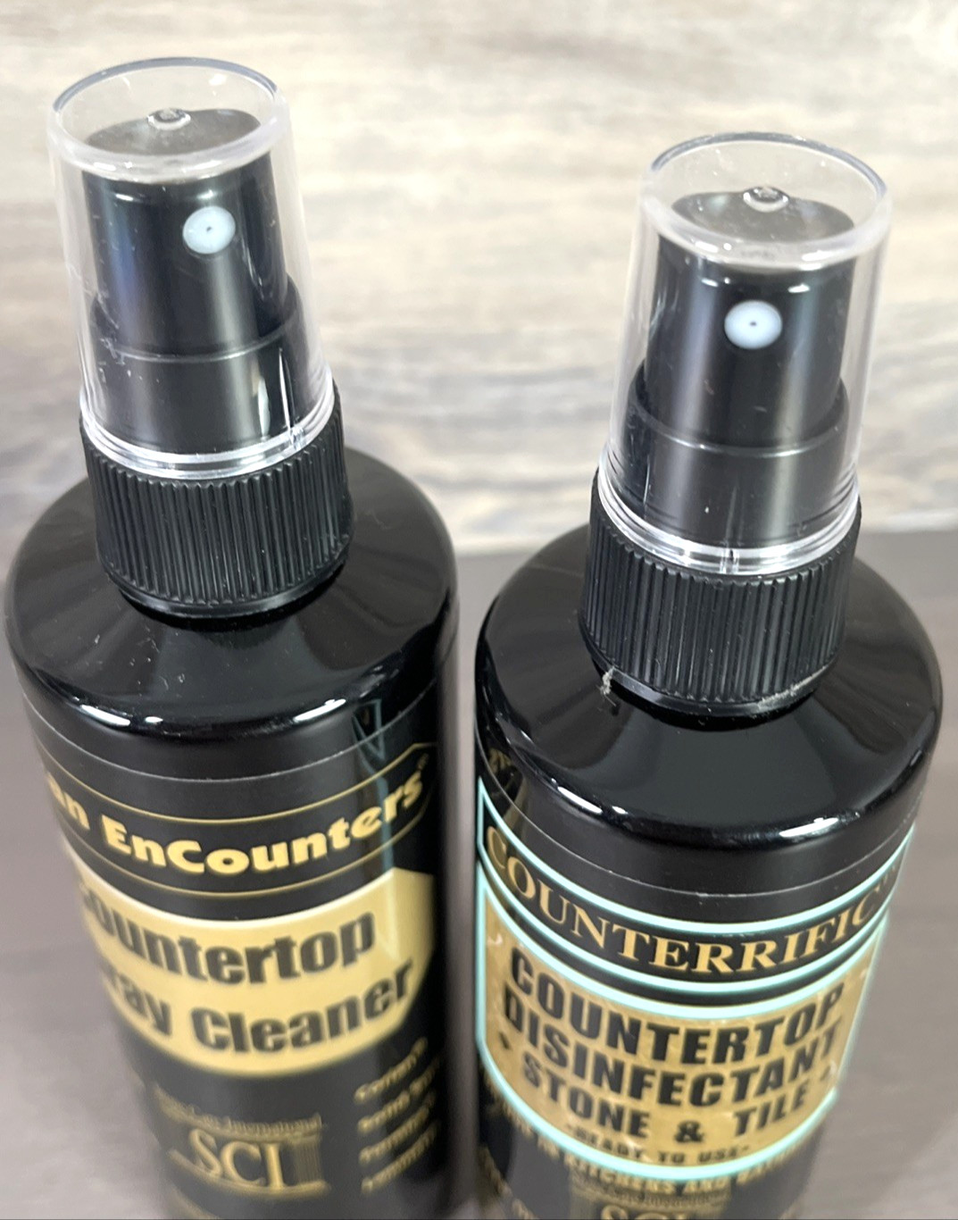SCI Clean EnCounters Countertop Spray Cleaner Bottles New