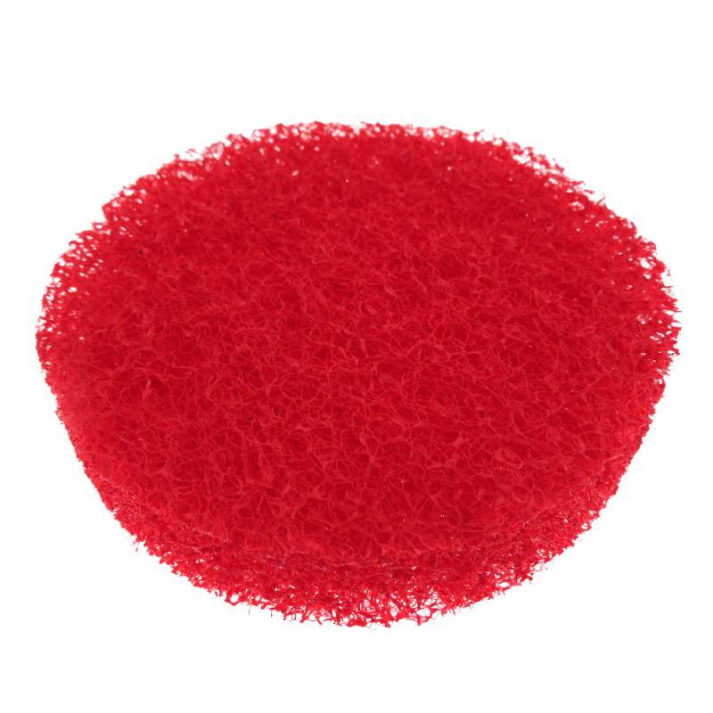 4 Inch 100mm Red Round Flocking Scouring Pad Nylon Fiber Abrasive Sanding Discs