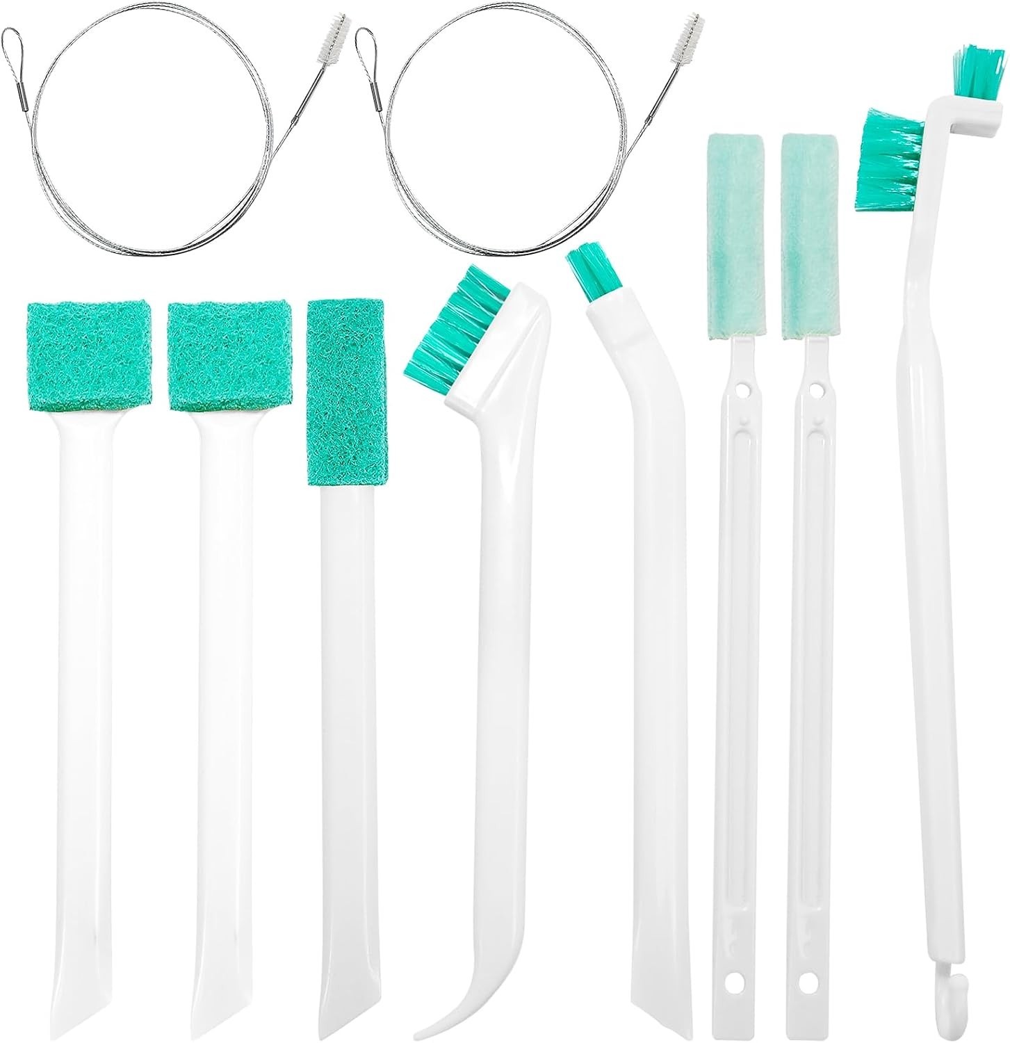 10Pcs Ice Maker Cleaning Brush Kit | 8 Pcs Crevice Cleaning Brush, 2 Pcs Drai…