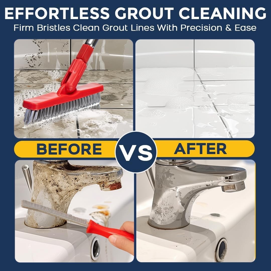 Lightweight and Durable Grout Cleaning Tools Set – Perfect for Home Maintenance