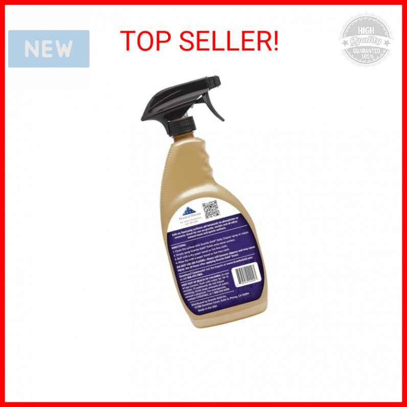 Granite Gold Polish Spray, Streak-Free Shine for Granite, Quartz, Marble, Traver