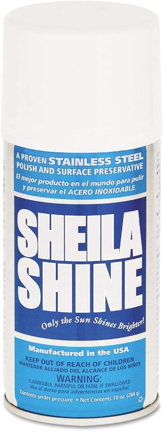 Sheila Shine 1 x 10 Oz. Stainless Steel Cleaner and Polish Aerosol Spray Prot…