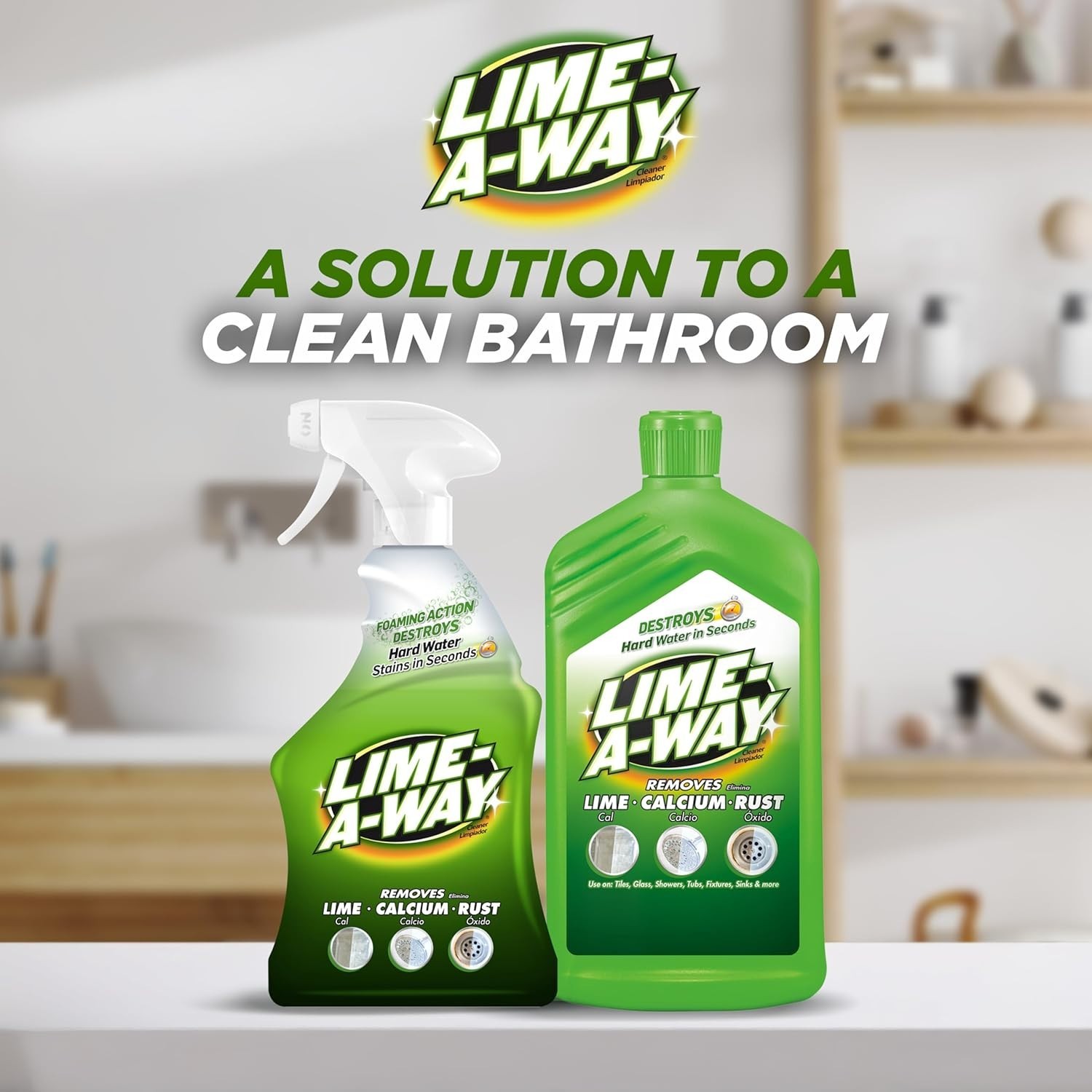 Fast-Acting Bathroom Cleaner for Tough Limescale and Mineral Deposits