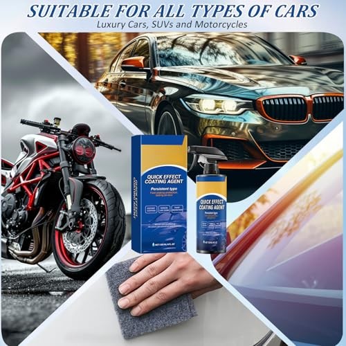 2PCS Quick Effect Car Coating Spray – Coat Wax & Scratch Car Wax – 2 Pack