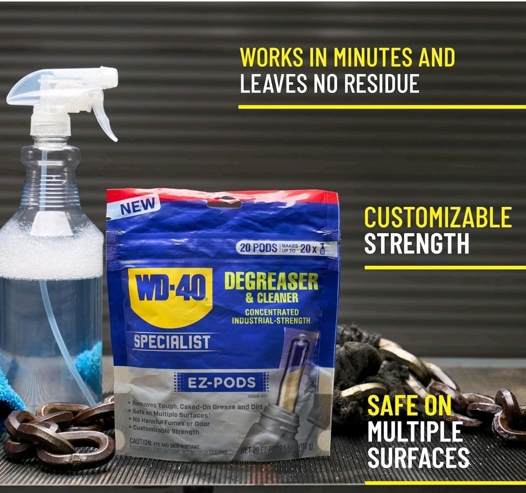 WD40 Degreaser Cleaner EZ PODS Multi Surface Cleaning Pack of 5