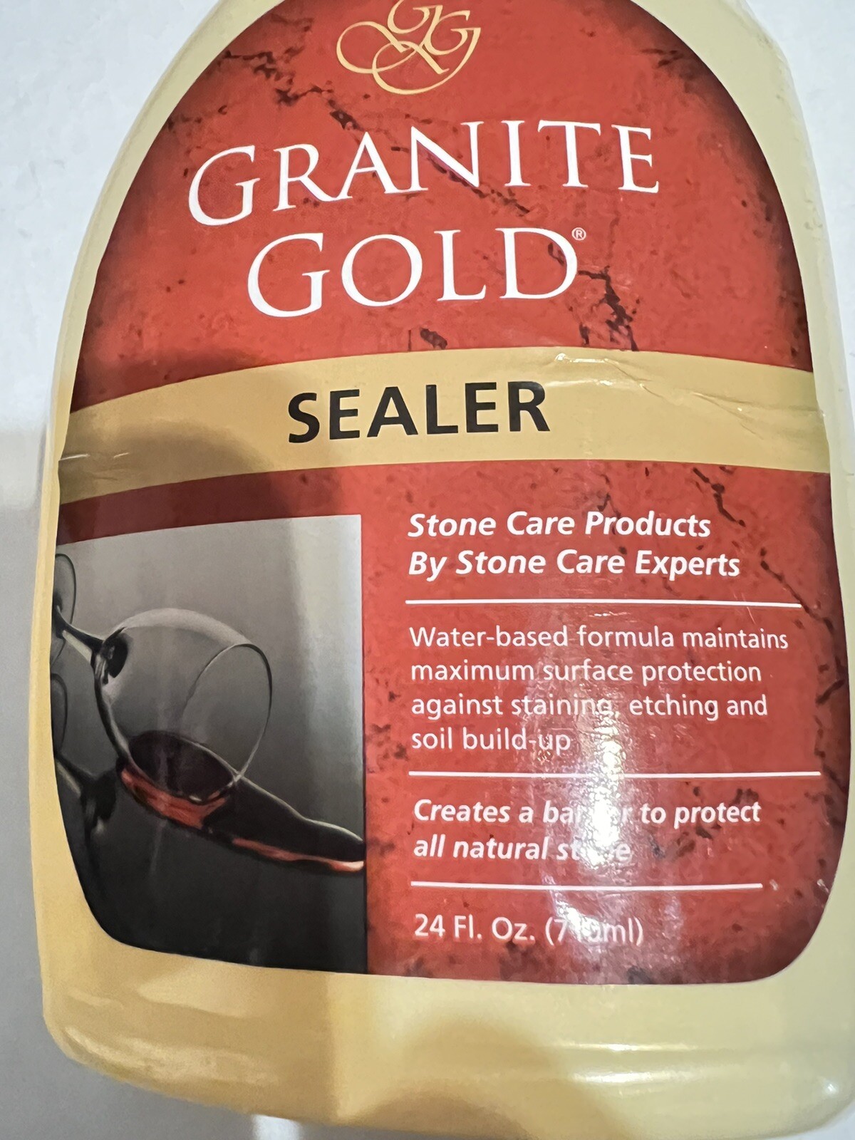 Granite Gold SEALER Protectant Barrier Spray Non Toxic Safe Stone Care 24 Oz