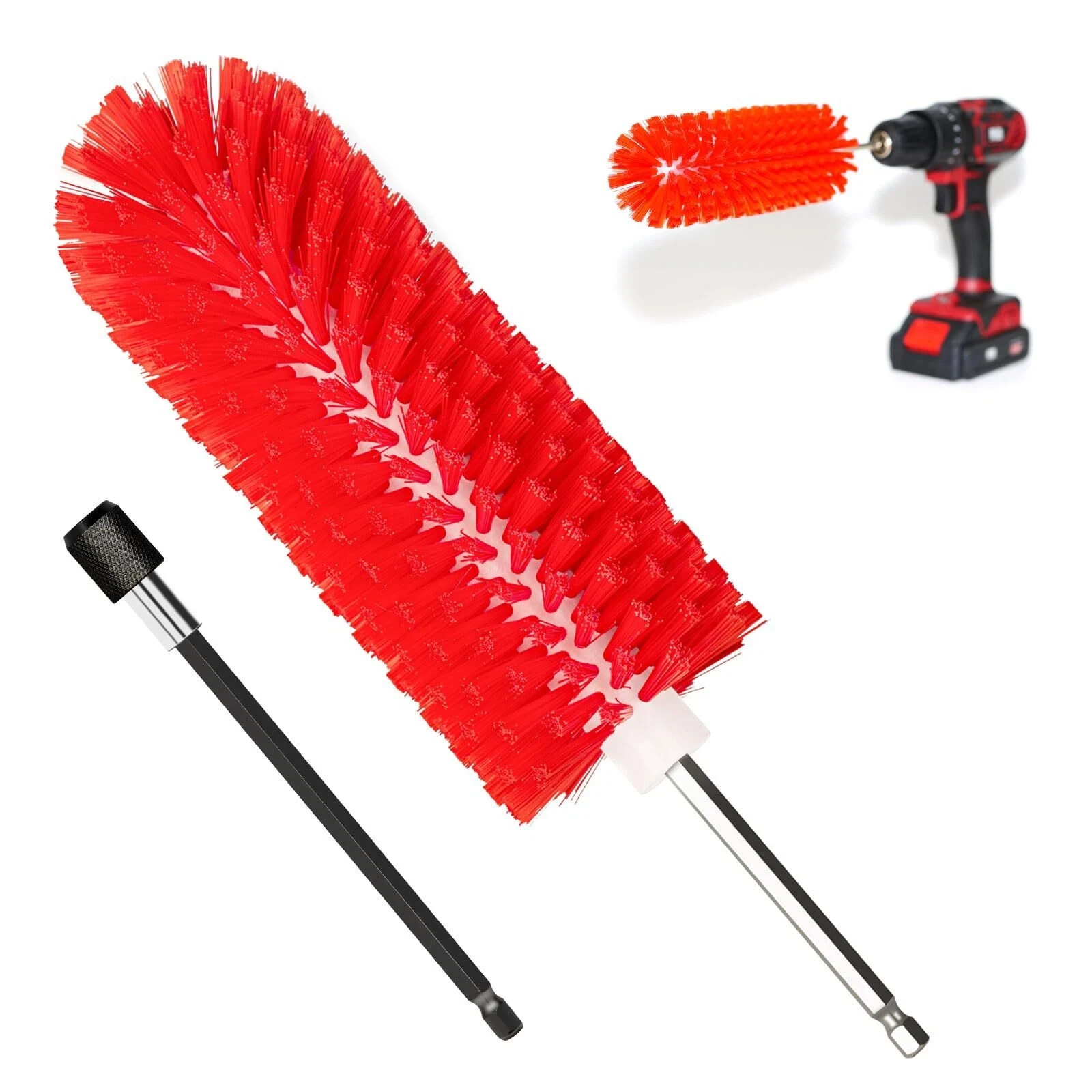 Wheel Brush Soft Drill Wheel Cleaner Brush Highly Dense and Durable Rim Clean…