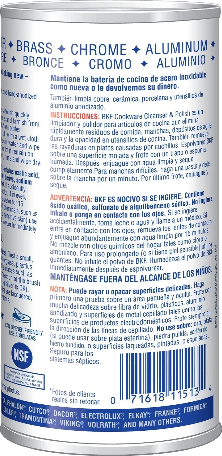 Bar Keepers Friend Cookware Cleanser & Polish Multipurpose – 12oz (2 Pack)