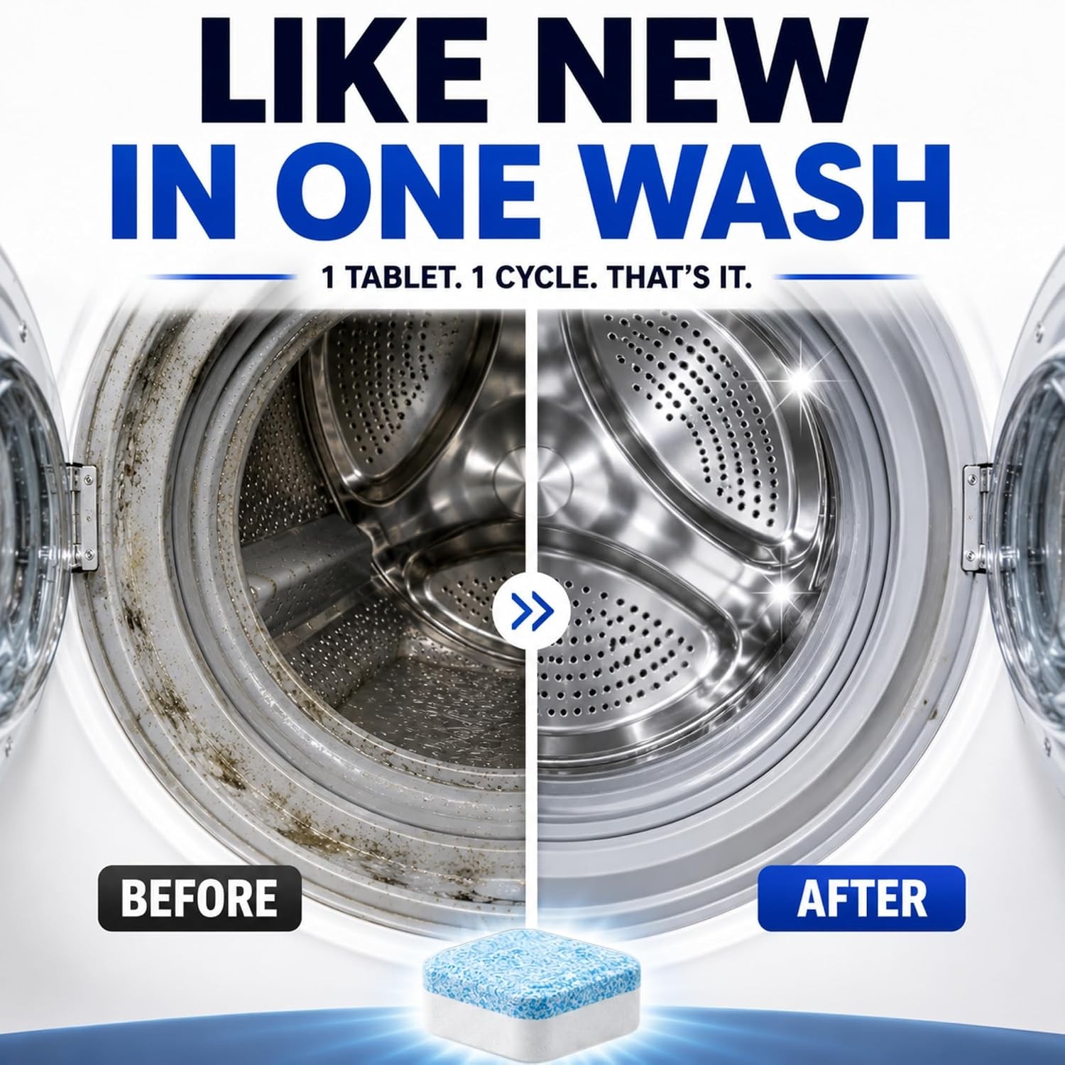 Washer Cleaner Tablets Deep Clean Washing Machine Cleaner Penetrating Cleaner