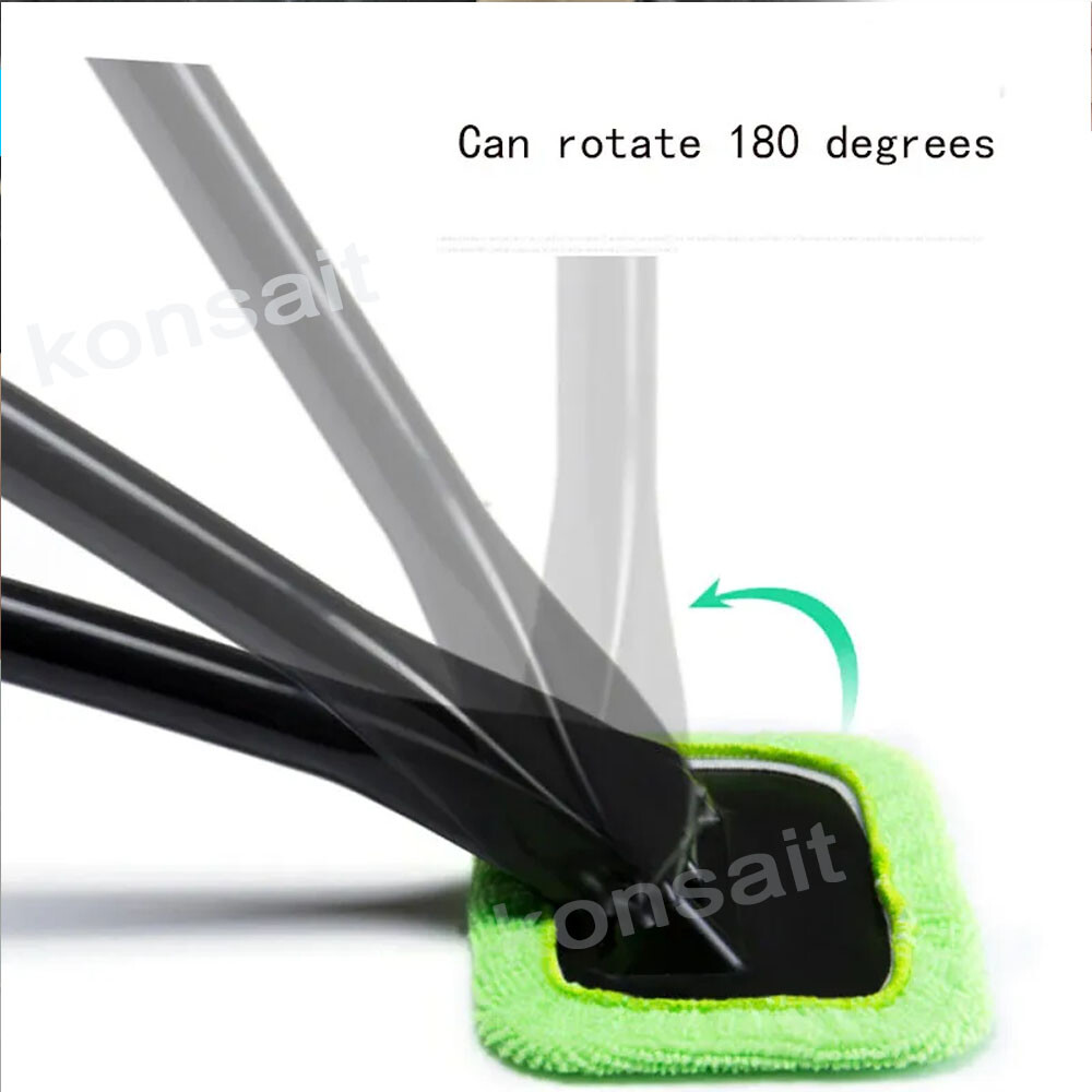 3PC Window Windshield Cleaning Tool Microfiber Car Wiper Cleaner Glass Brush USA